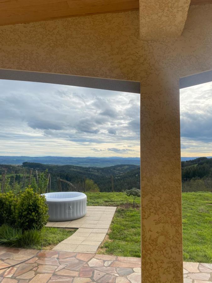 Вилла Vue Panoramique & Jacuzzi Prive Saint-Hilaire  Экстерьер фото